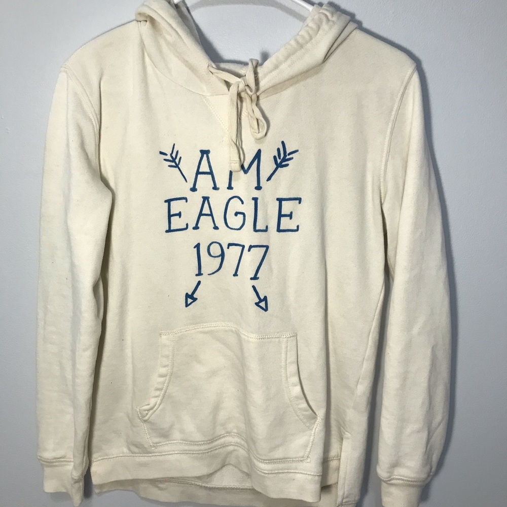 American Eagle Off-White Hoodie